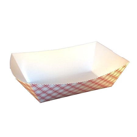 8705 PE Plaid No. 500 Food Tray, 500PK